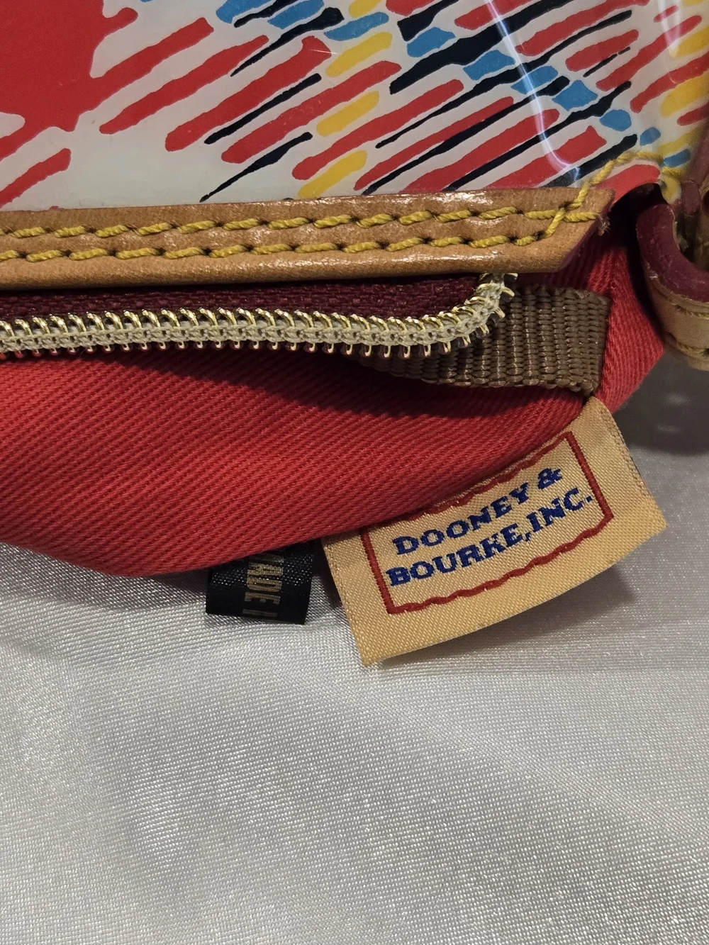 Dooney & Bourke Chatham Patent Plaid Satchel